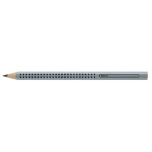 Bleistift, Schreiblernbleistift Faber-Castell Jumbo Grip B silber