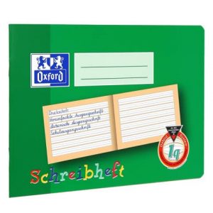 Anfängerheft Oxford A5, Lineatur 1q, 90g, 16Bl, quer