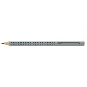 Bleistift, Schreiblernbleistift Faber-Castell Jumbo Grip HB silber