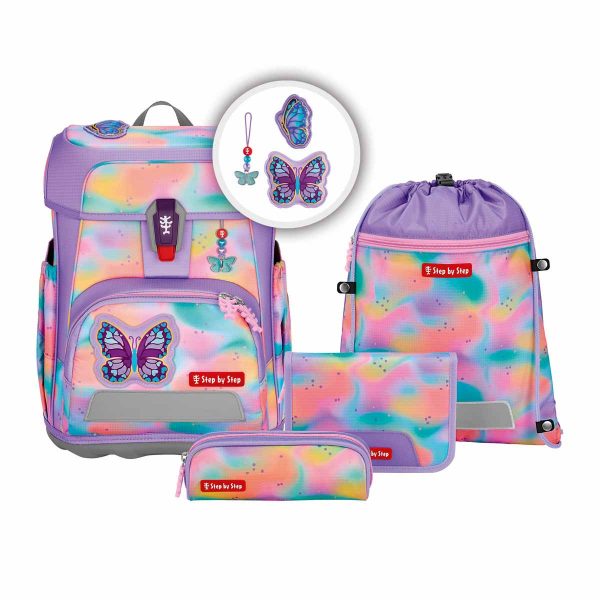 Step by Step Cloud Flash Butterfly Luna 2026,  Ranzenset 5-teilig, 222614