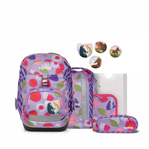 ergobag Pack BlütenzauBär (2025), Set 6-tlg, 01298-90275-10