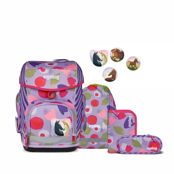 ergobag Cubo  BlütenzauBär  (2025), Set 5-tlg, 01212-90275-10