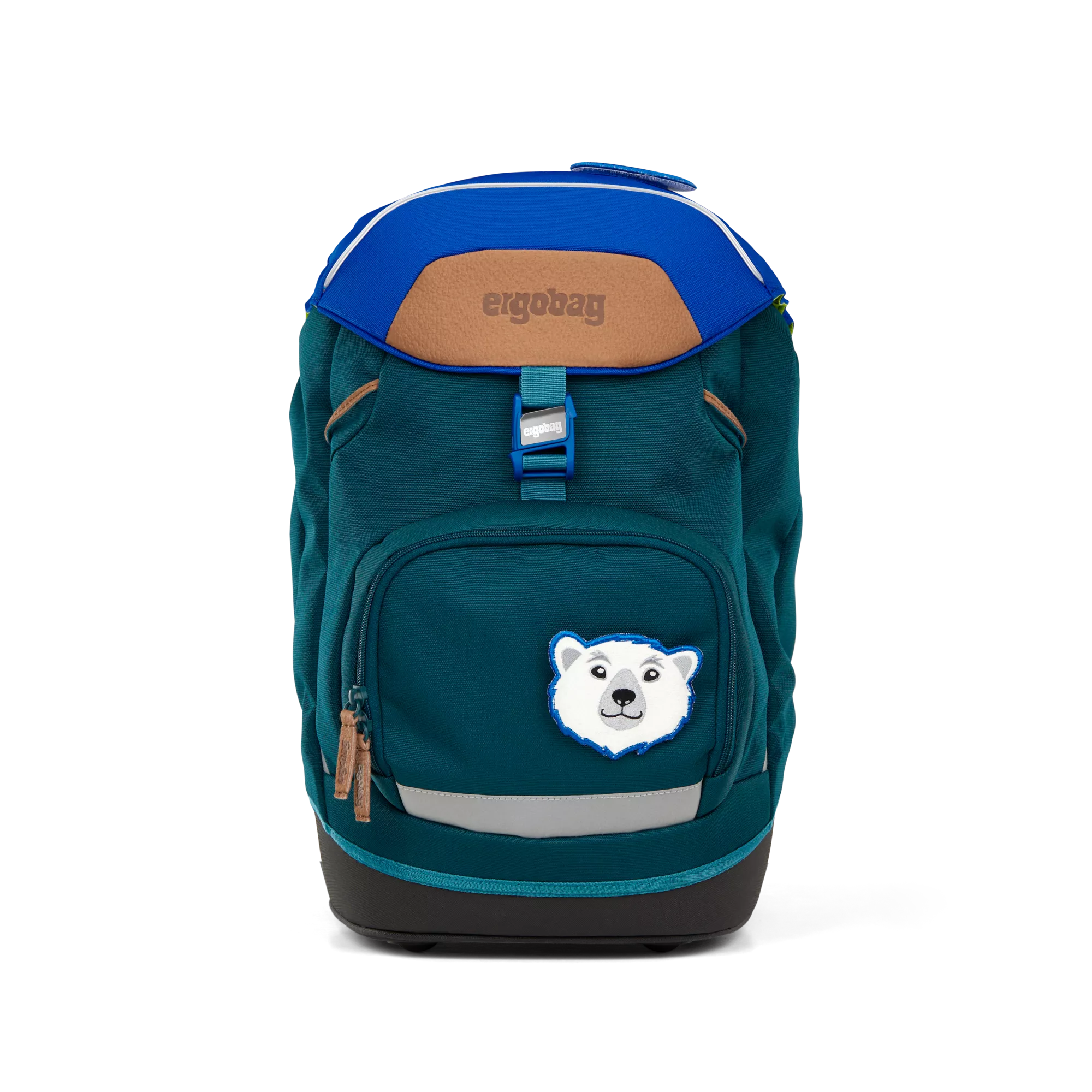 Ergobag Pack ArktisforschBär Set 8-tlg. 01305-20173-10, incl. 1x Brotdose Edelstahl blau, 1x Regencape blau – Bild 3