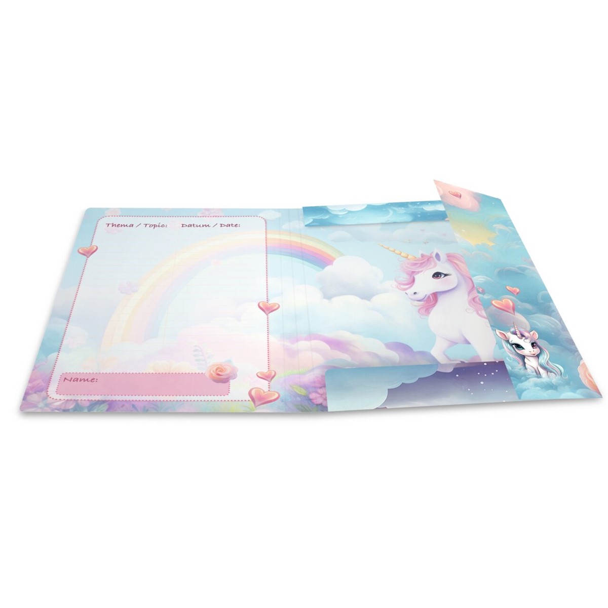 Sammelmappe A4 Herma 20137 Pappe Happy Unicorns – Bild 2