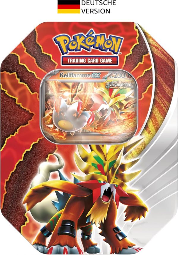 Pokémon Tin Box 210-45917 Keilflamme-ex 116 (DE,NEU,OVP)