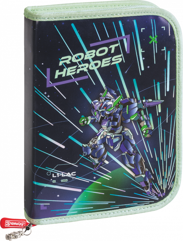 Schüler-Etui Brunnen Robot Hero gefüllt