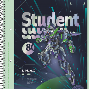 Collegeblock A4 28 Brunnen Robot Hero 90g kar/Rand 80Bl
