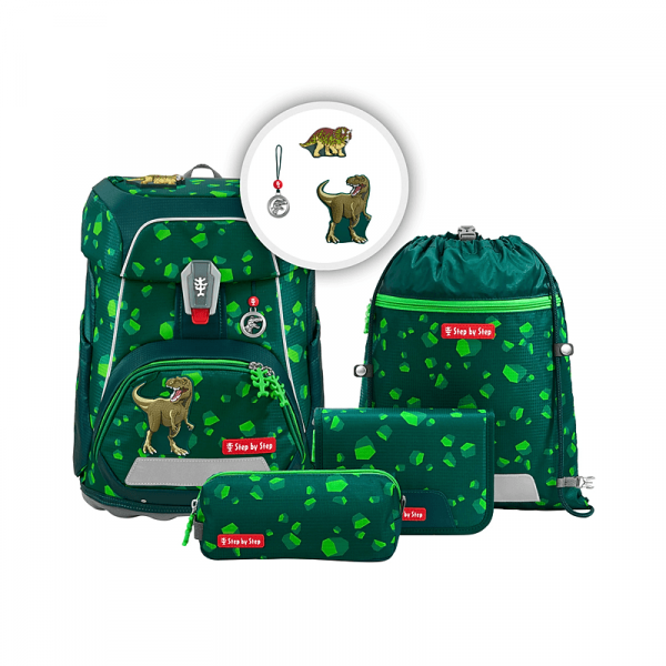 Step by Step Fit Dino Targo 2026, Ranzenset 5-teilig, 138438