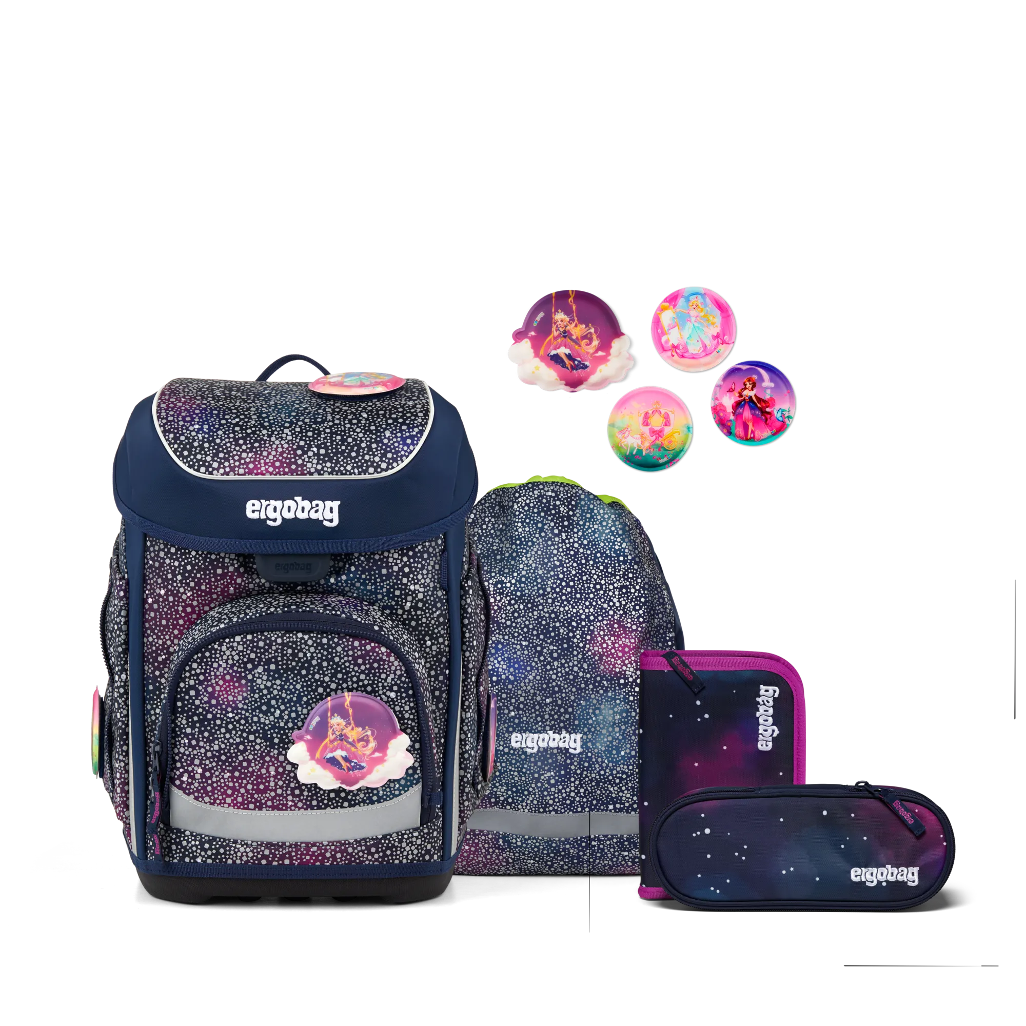 ergobag Cubo Bärlaxy 2026, Set 5-tlg, 01510-90110-10