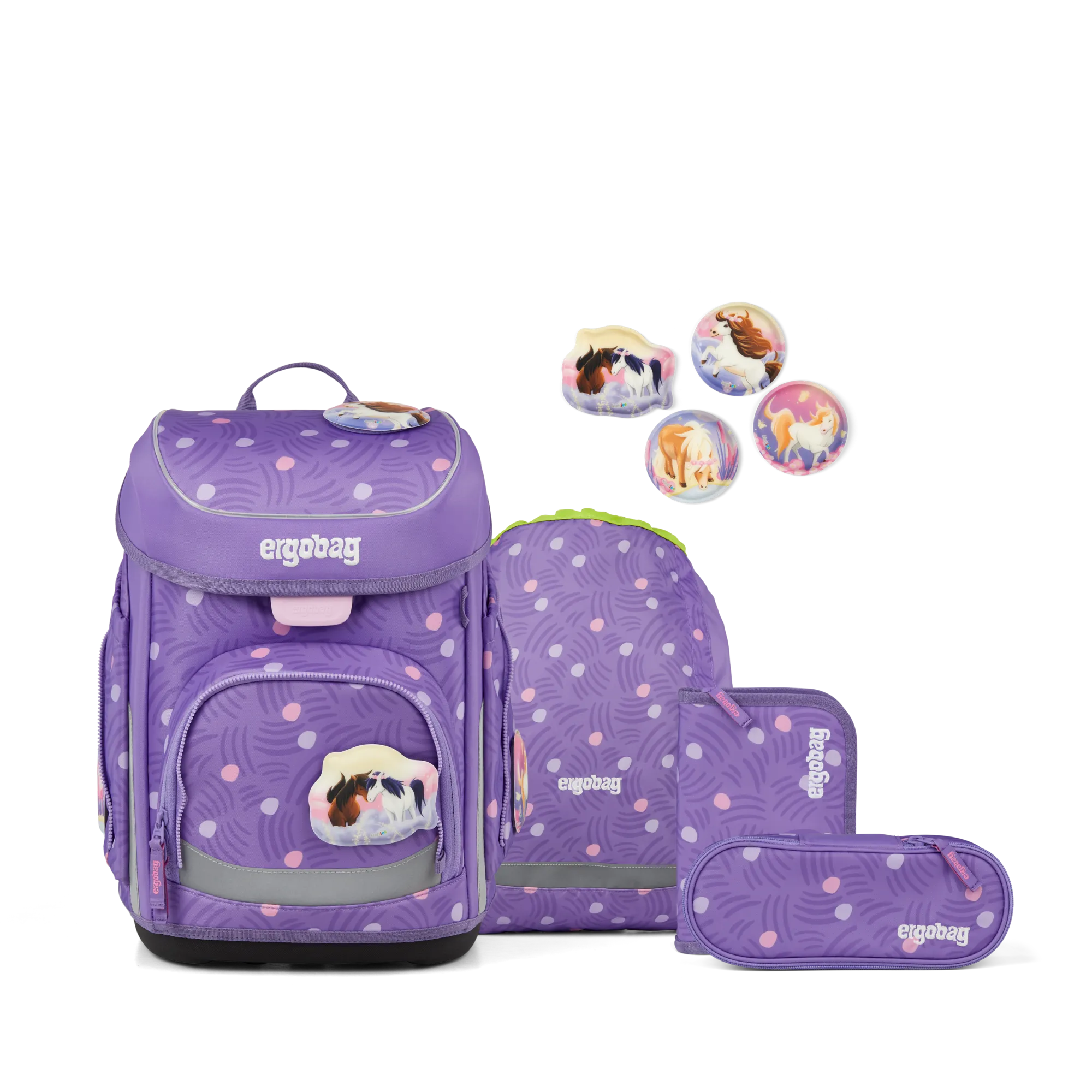 ergobag Cubo PonyBäradies 2026, Set 5-tlg, 01510-90396-10