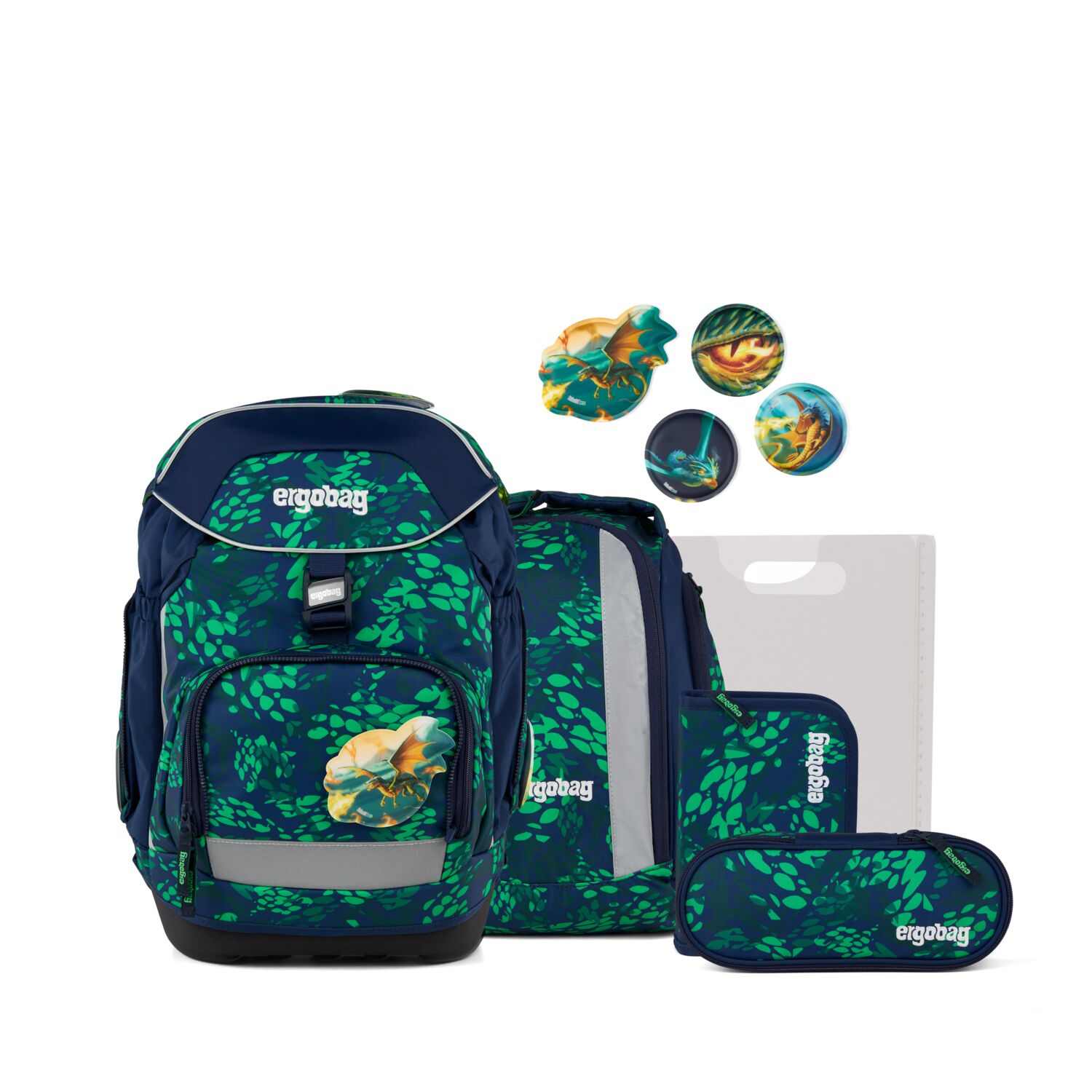 ergobag Pack DrachenbezwingBär 2026, Set 6-tlg, 01298-90391-10