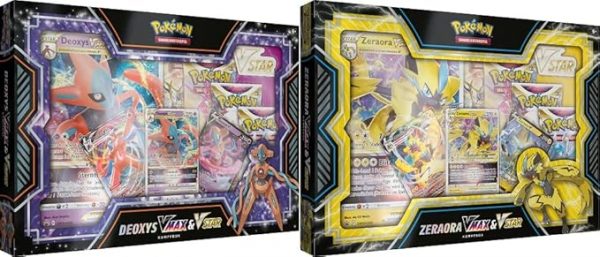 Pokémon Kollektion-Kampfbox, Zeraora-VMAX & VSTAR / Deoxys-VMAX & VSTAR, 290-45425, (DE,NEU,OVP)