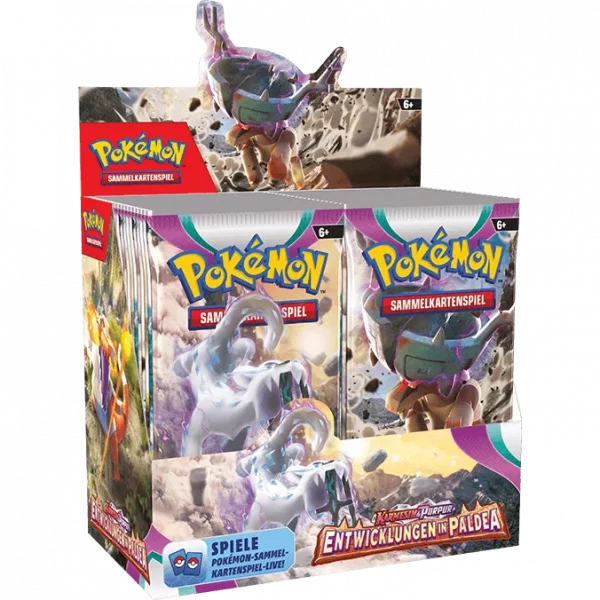 Pokémon 36-er Booster a10Ka., K&P, Entwicklungen in Paldea, 185-46583, (DE,NEU,OVP)
