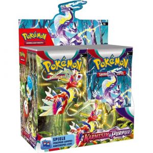 Pokémon 36-er Booster a10Ka., Karmesin & Purpur 184-46569, (DE,NEU,OVP)