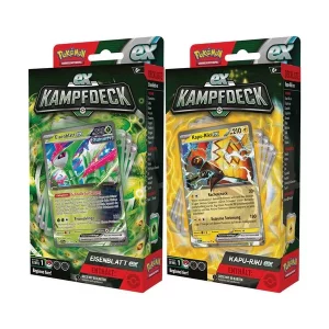 Pokémon Kampfdeck, Eisenblatt-ex & Kapu-Riki-ex, 290-45906, (DEU,NEU,OVP)