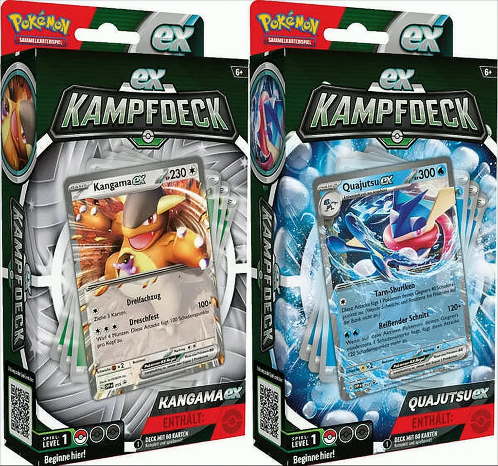 Pokémon Kampfdeck, Kangama-ex & Quajutsu-ex, 290-45520, (DEU,NEU,OVP)