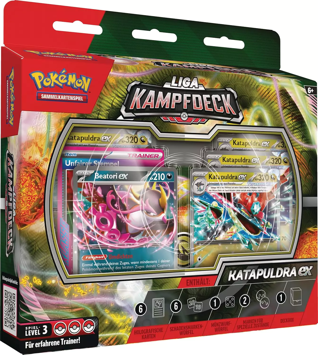 Pokémon Liga Kampfdeck, Katapuldra-ex, 100-10399, (DEU,NEU,OVP)
