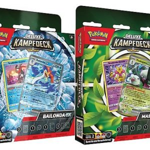 Pokémon Deluxe Kampfdeck, Maskagato-ex & Bailonda-ex, 290-45516, (DEU,NEU,OVP)