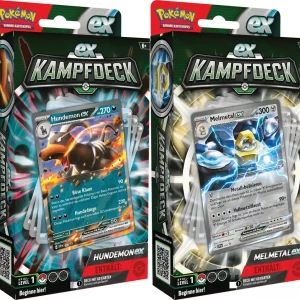 Pokémon Kampfdeck, Melmetal-ex & Hundemon-ex, 290-45784, (DEU,NEU,OVP)