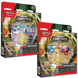 Pokémon Deluxe Kampfdeck, Miraidon-ex & Koraidon-ex, 290-45897, (DEU,NEU,OVP)