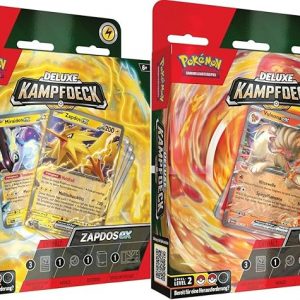 Pokémon Deluxe Kampfdeck, Vulnona-ex & Zapdos-ex, 290-45788, (DEU,NEU,OVP)