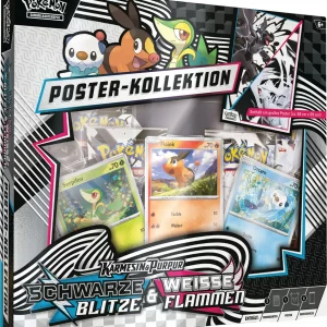 Pokémon Poster-Kollektion, Schwarze Blitze & Weiße Flammen, 10-10040-103 (DE,NEU,OVP)