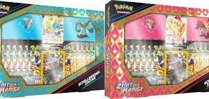 Pokémon Premium-Figuren-Kollektion Zenit der Könige Schillerndes Zamazenta o. Schillernde Zacian, 290-45480, (DE,NEU,OVP)