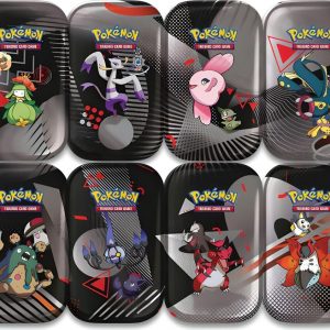 Pokémon Mini Tin Box, 10-1-0044-104, K&P - Schwarze Blitze&Weiße Flammen, (DE,NEU,OVP)
