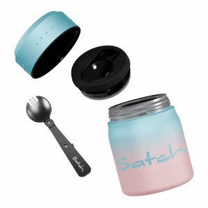 Satch Thermo Lunchbox Light Blue Graffiti 01662-90423-10