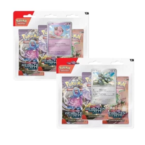 Pokemon 3-er Booster a10Ka., Gewalten der Zeit, 188-45824, (DE,Neu,OVP)