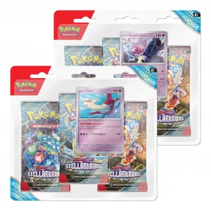 Pokemon 3-er Booster a10Ka., Stellarkrone, 190-45938, (DE,Neu,OVP)