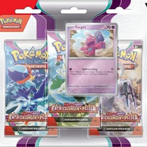 Pokemon 3-er Booster a10Ka., Entwicklungen in Paldea, 185-45585, (DE,Neu,OVP)