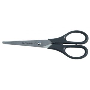 Schere 17,78cm Griff schwarz Connect KF01228