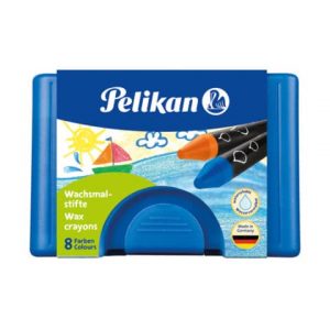 Wachsmaler Pelikan 722959 8Farben wasservermalbar blau
