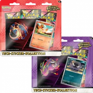 Pokemon 3-er Booster a10Ka., Erhabene Helden, Tech-Sticker-Kollektion, 10-10314-103, (DE,Neu,OVP)
