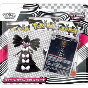 Pokemon 3-er Booster a10Ka., K&P Weisse Flammen, Tech-Sticker-Kollektion, 10-10116-103, (DE,Neu,OVP)